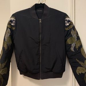 Embroidered bomber